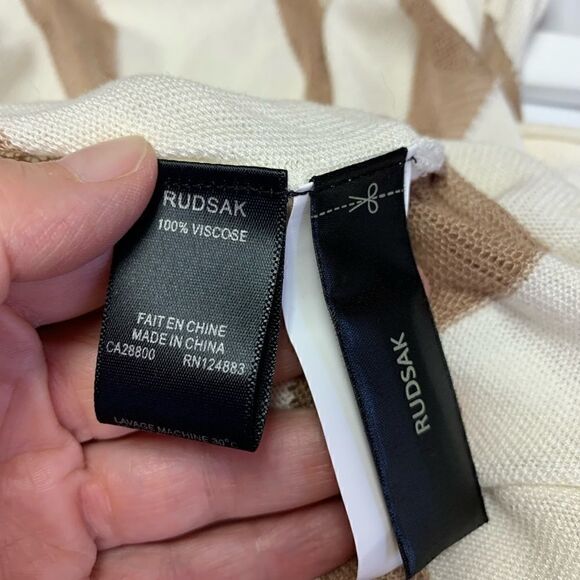 Rudsak Asymmetrical Knit Striped Dress XS/S - Picture 10 of 11